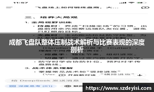 成都飞盘队整体压制战术解析与比赛表现的深度剖析