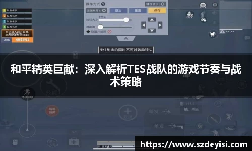 和平精英巨献：深入解析TES战队的游戏节奏与战术策略